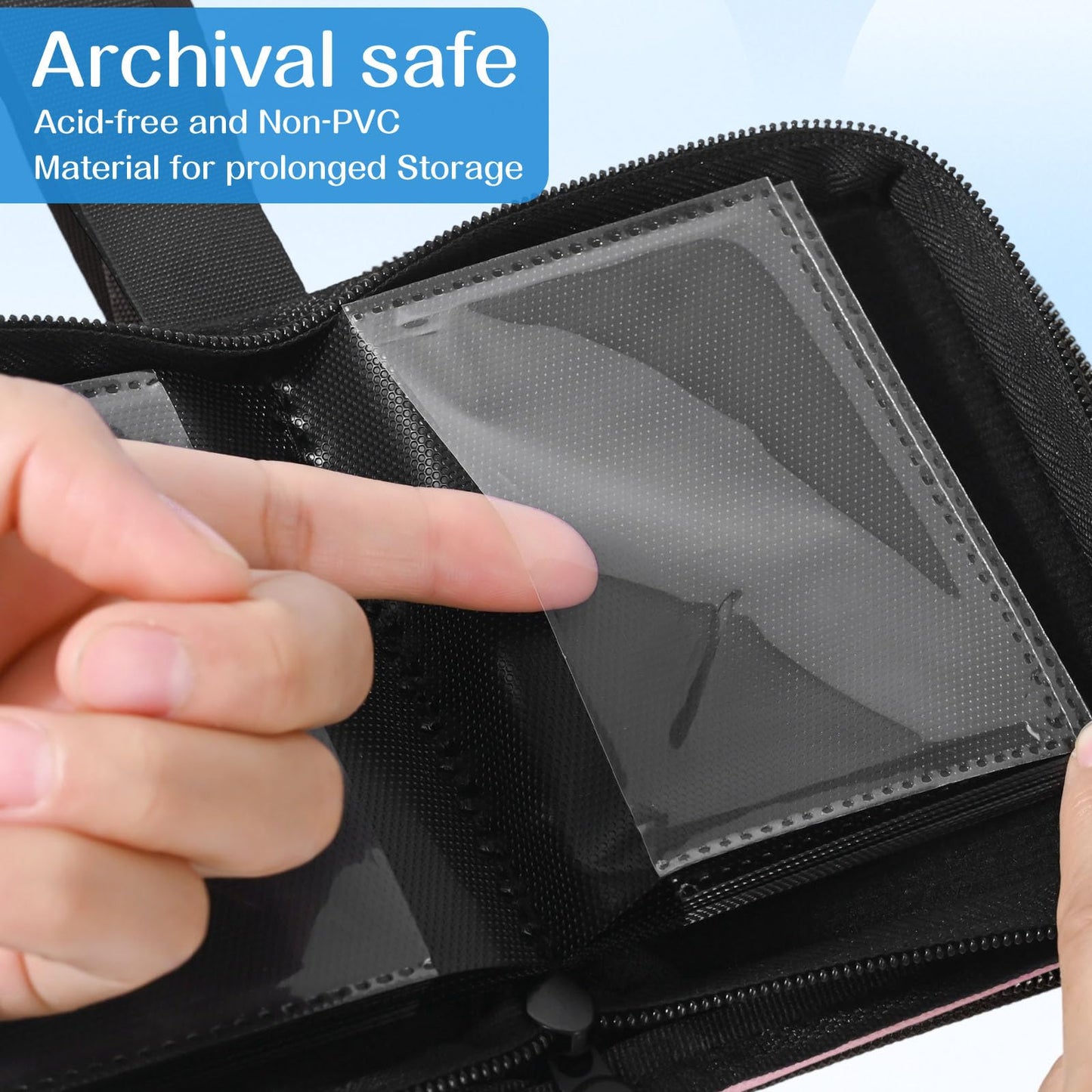 1 Pocket Card Binder - Collectible Trading Card Album, Single Card Holder with 20 Pages, Holds 40 Cards, Side-Loading Mini Binder for TCG, MTG