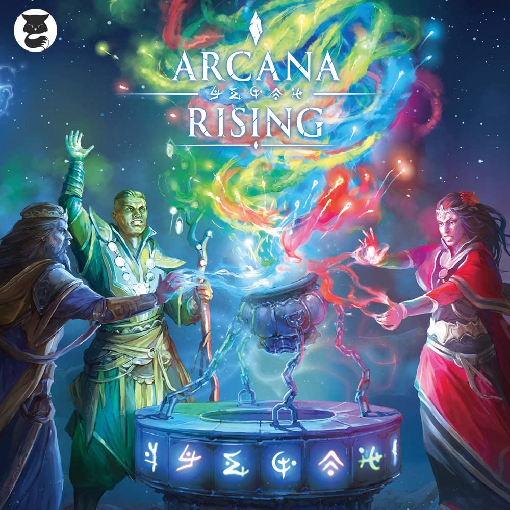 Grey Fox Games Arcana Rising Board Game | Wizardry themed Card Game | 1-6 Players | 20-60 Minutes