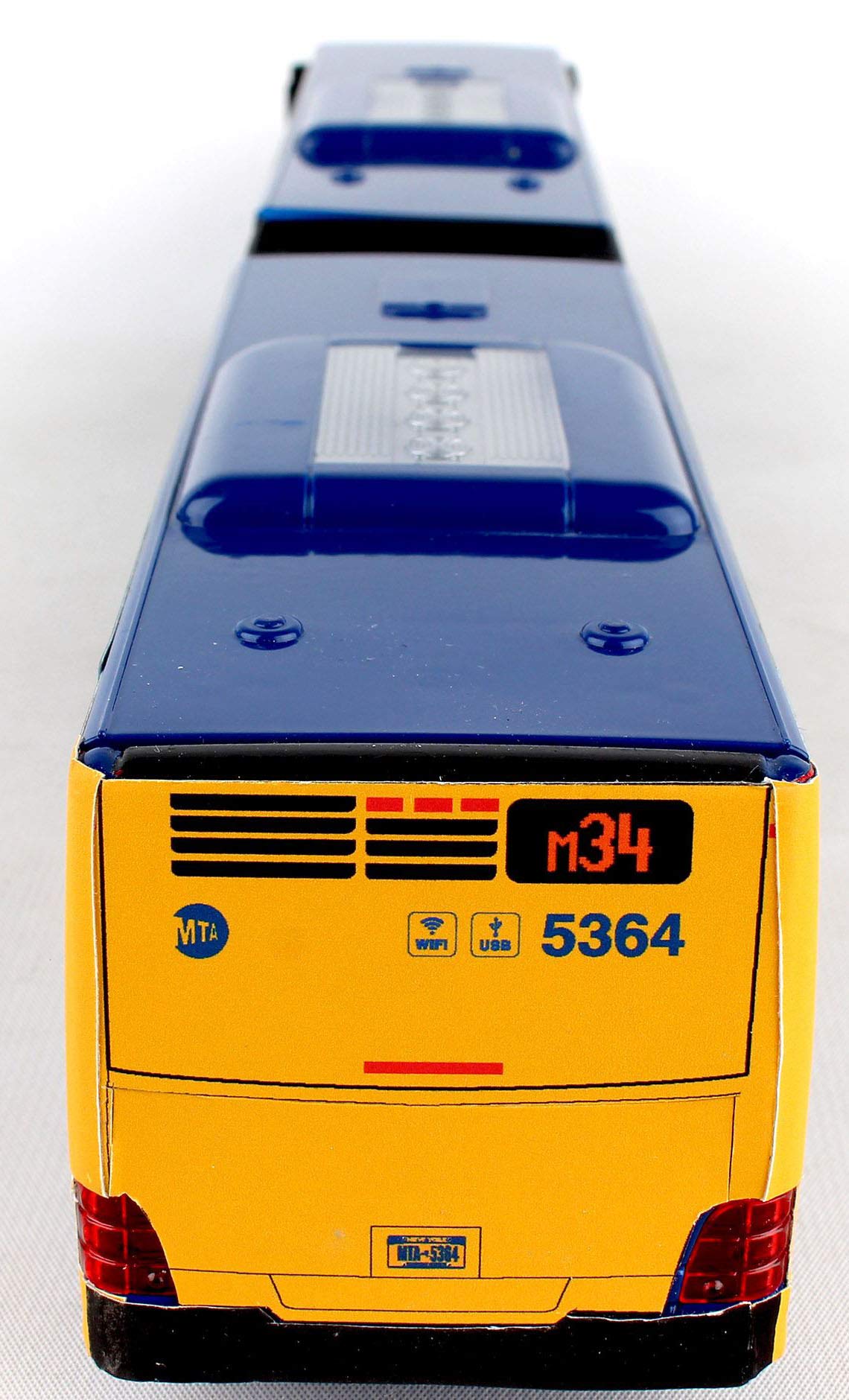 MTA Model Bus New York City Articulated Bus New Paint Scheme 1:43 Scale Daron