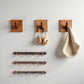 3Pcs Brown 1/12 Miniature Coat Rack Dollhouse Decoration Accessories