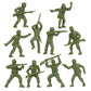 BMC Classic OD Green Plastic Army Men - 40pc WW2 Soldier Figures - Made in USA
