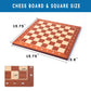 GSE Games & Sports Expert Professional Tournament Chess Board Only, Sapele & Maple Inlaid Chessboard, Portable Chess Board for Beginners, Kids, Adults