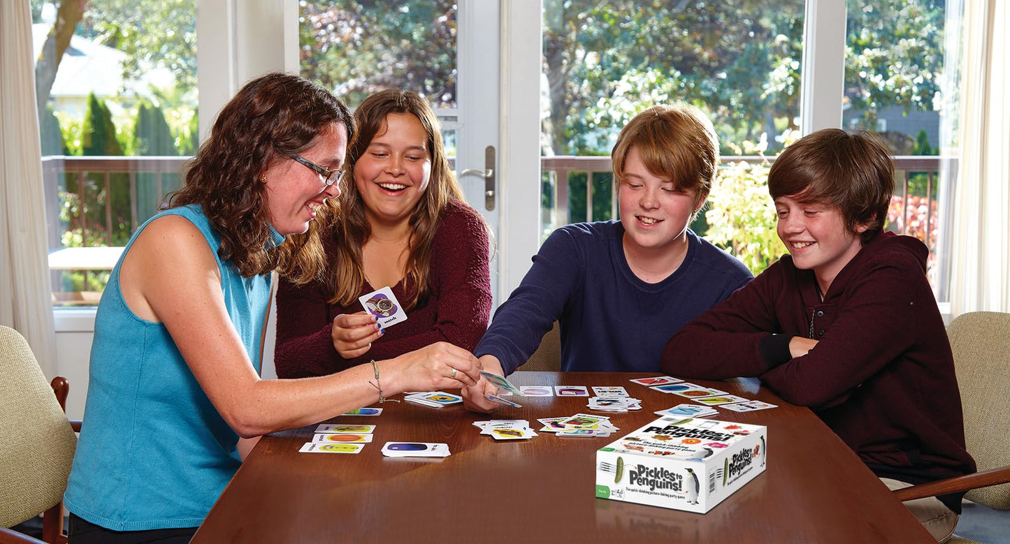 Pickles to Penguins! The Quick-Thinking Picture-Linking Party Game - for 2 or More Players Ages 8 and up by Outset