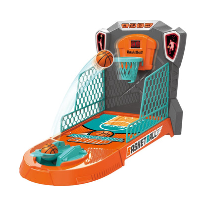 OLEOCA Tabletop Basketball Game - Compact Mini Desktop Arcade, Moving Target Indoor Desk Game with Electronic Scoring, Lights & Sound, Skill-Building
