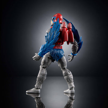 Masters of the Universe Masterverse Action Figure Vintage Collection Stratos, 7 Inch, 30 Articulations, Heroic Bird People Leader with Accessories
