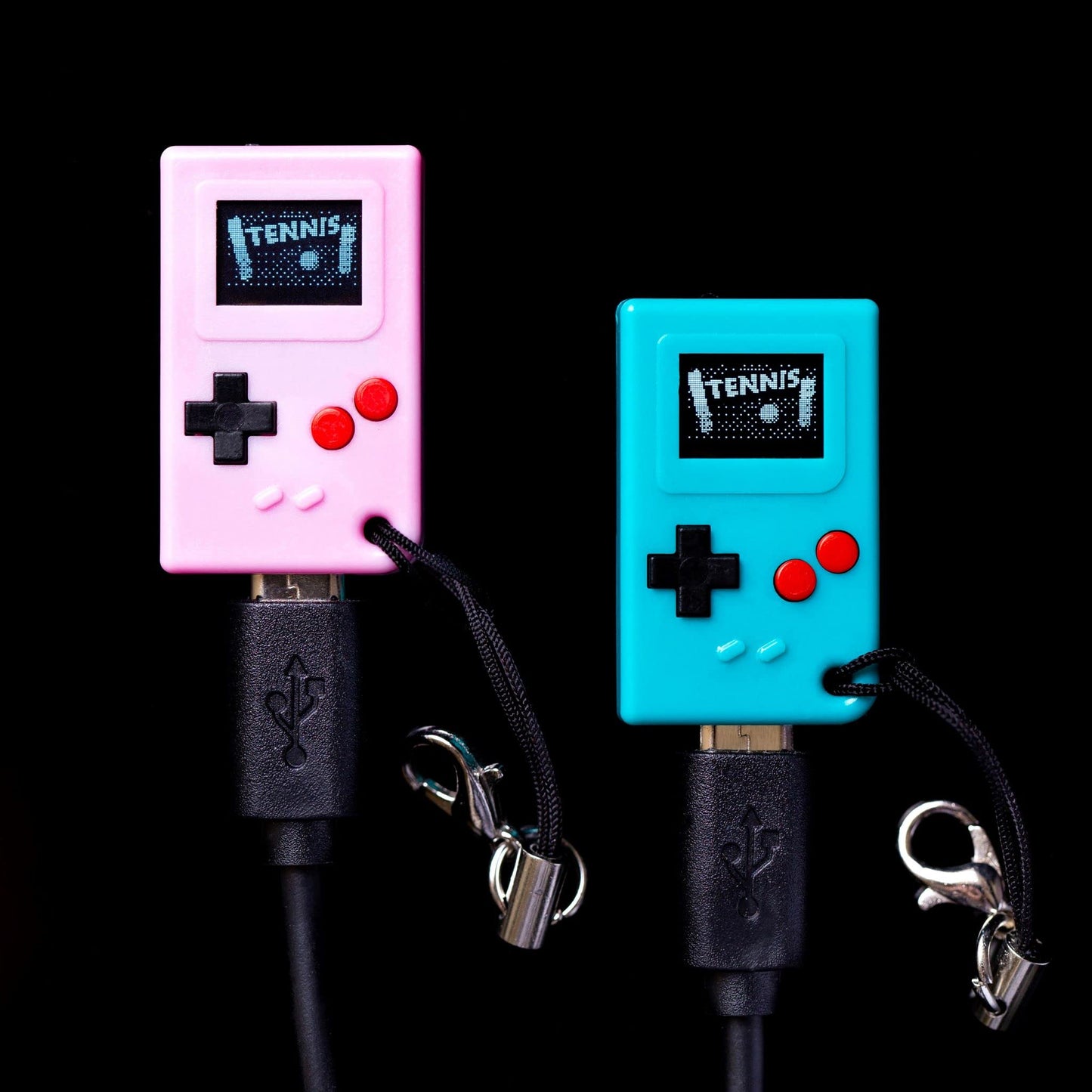 TinyCircuits | Thumby Programmable Game Console Keychain - Retro Gaming Fun Mini-Console, STEM Learning, USB Rechargeable, 5 Preloaded Games (Clear)