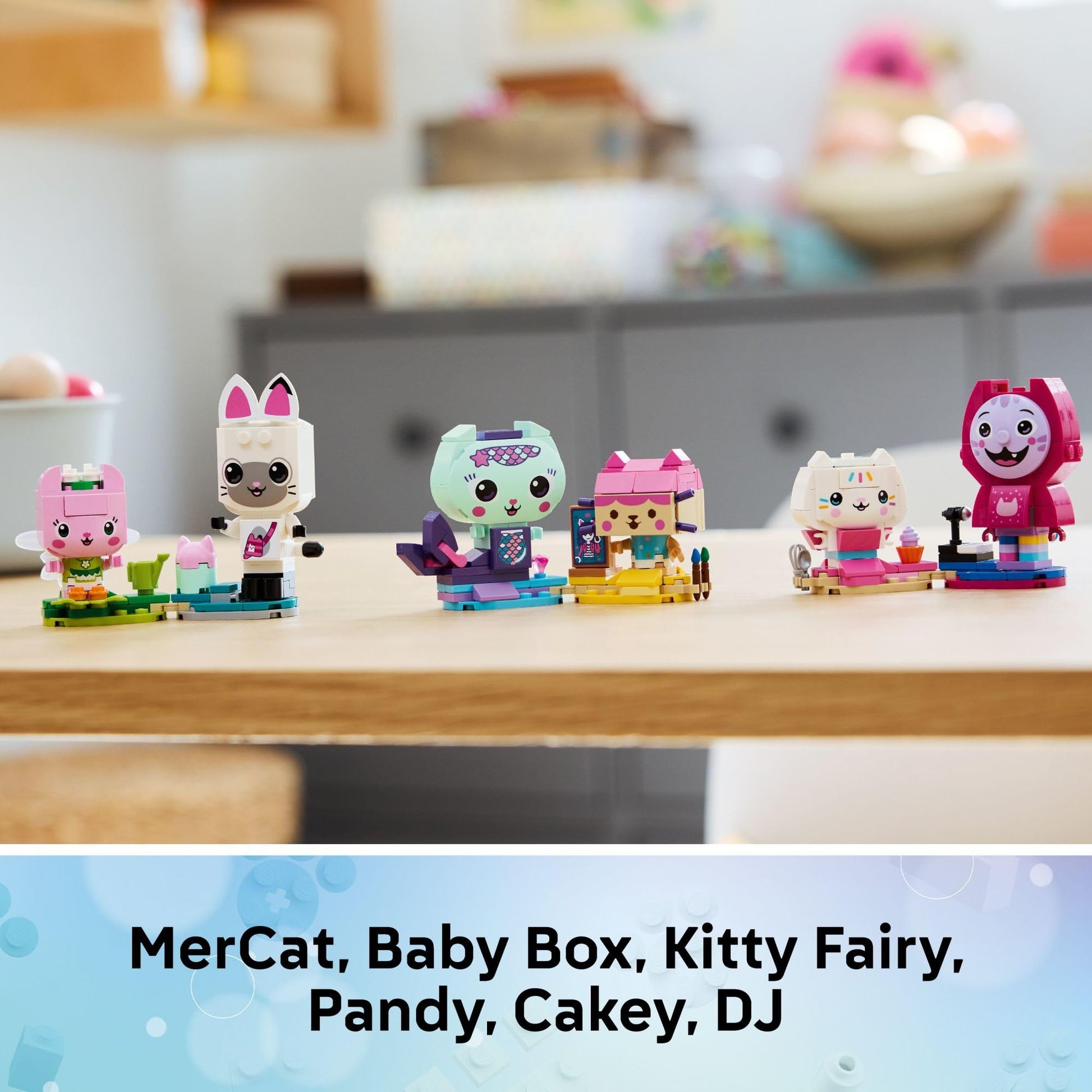 LEGO Gabby’s Dollhouse Gabby’s Brick-Built Cat Friends Building Toy for Girls & Boys - Pretend Play Set W/6 Animal Toy Figures for Kids, Ages 6+