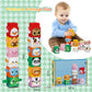 12 PCS Stacking Toys Set for Toddlers 18+ Months 1 2 3 4 Years Old Boys Girls Preschool Pressable Animals Stacking Blocks Sensory Toys with Cute