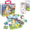 Bluey Tin Lunch Box Puzzle Bundle