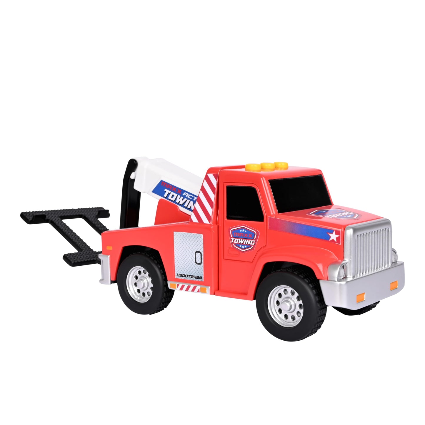 Maxx Action 3 Pack Mini Lights and Sounds Citi Vehicles - Tow Truck, School Bus and Recycle Truck