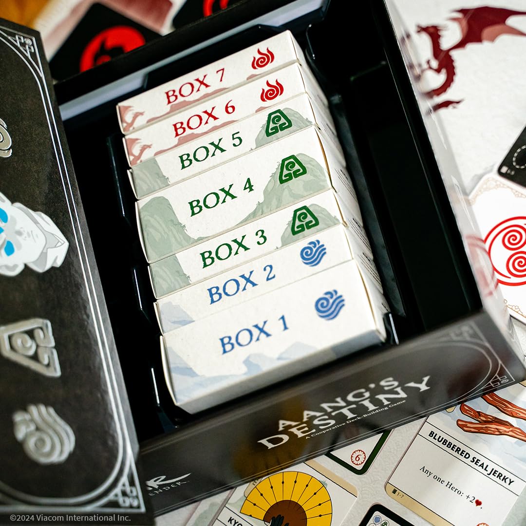 Avatar: The Last Airbender: Aang's Destiny, Cooperative Deck Building Strategy Board Game, Play as Aang, Katara, Appa & More, Fun for Family Game