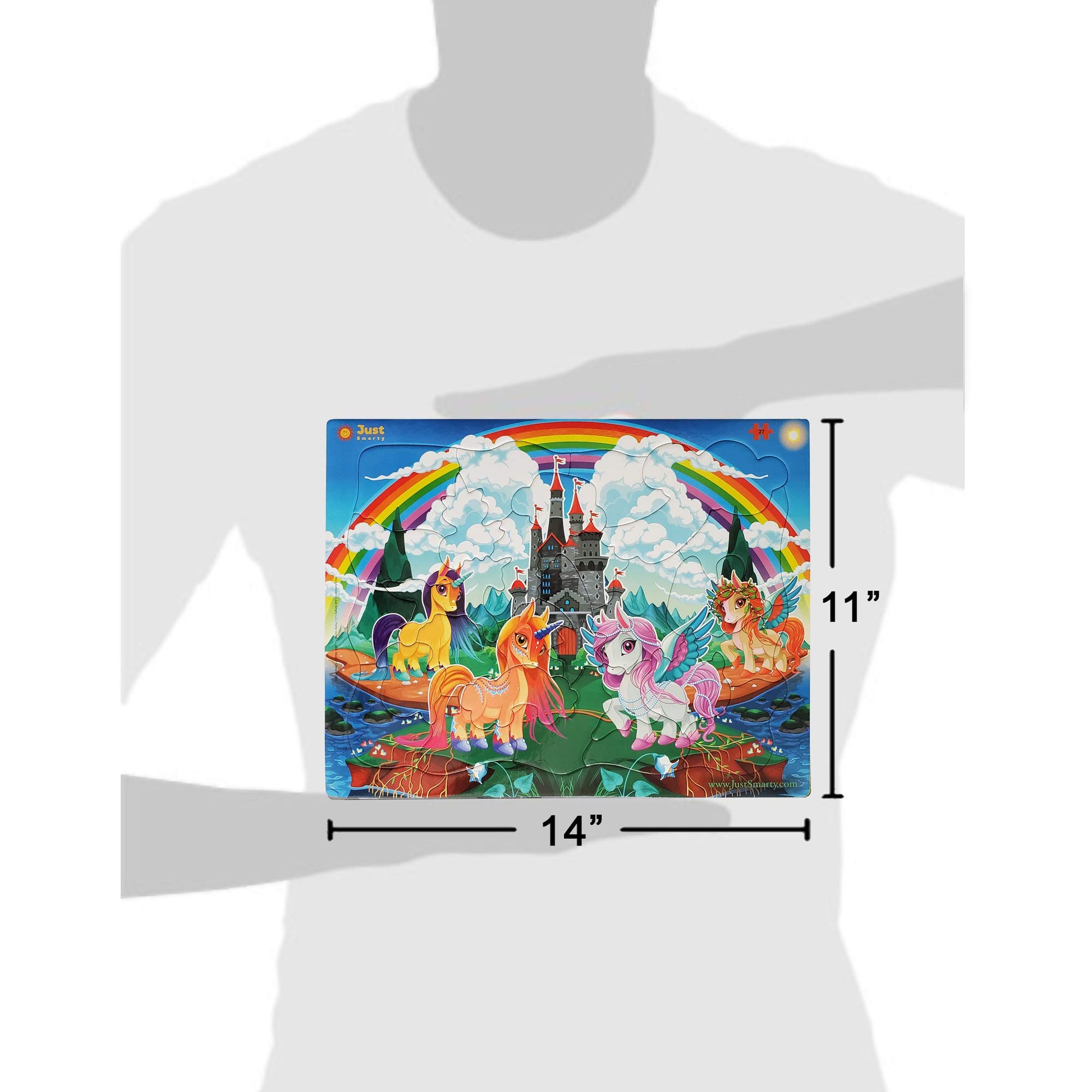 Just Smarty Unicorn Puzzle for Girls, 27 Pieces