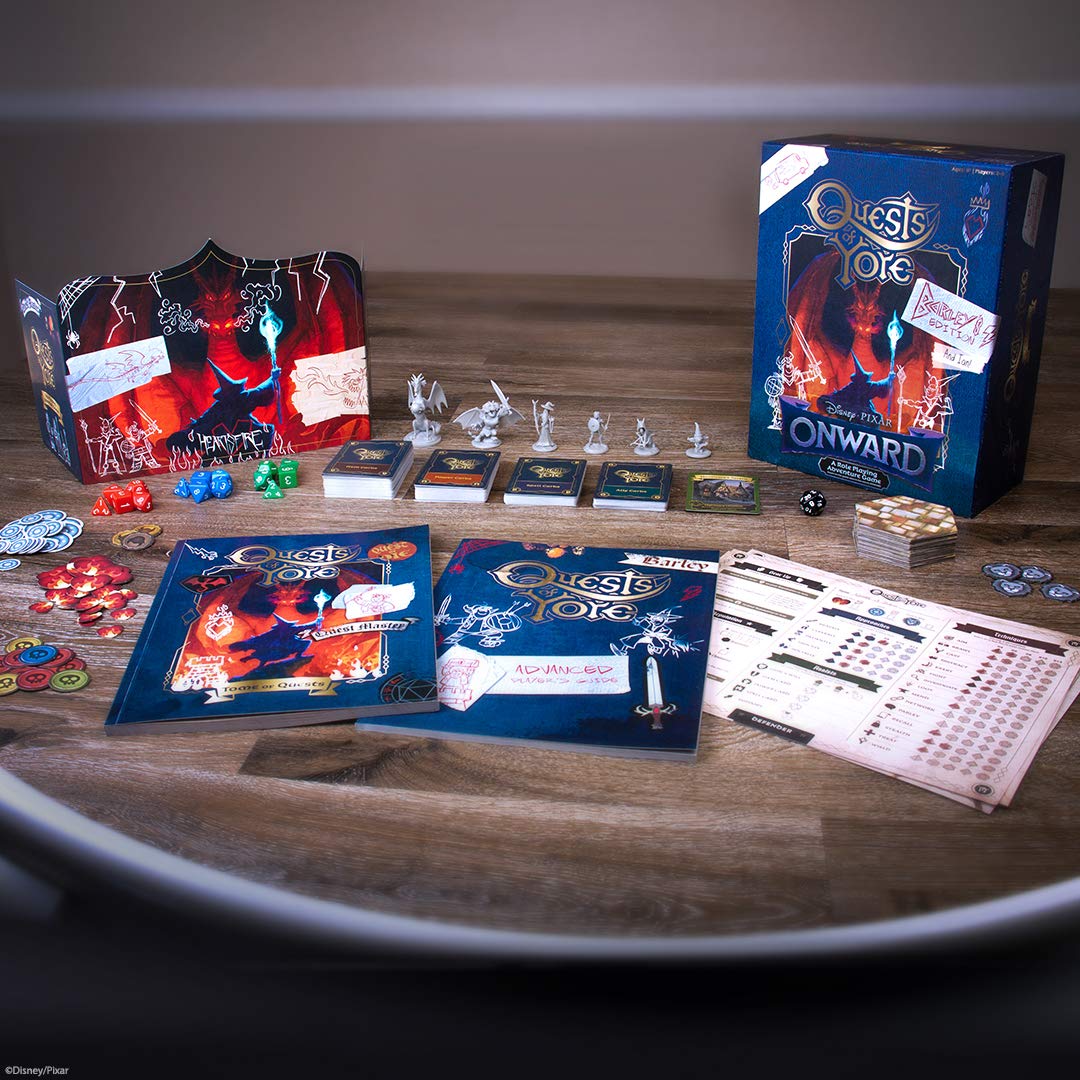 Quests of Yore: Barley's Edition | Role Playing Board Game Featured in Disney Pixar Onward Film | Officially Licensed Pixar Game | Featuring RPG