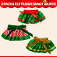 JOYIN 3 Pcs Christmas Skirts for Doll, Xmas Green Santa Clothing Dance Dress Accessories Set for Christmas Decorations and Specials