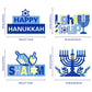 4 Pieces Hanukkah Party Decorations Wooden Chanukah Party Supplies Hanukkah Centerpieces Table Decorations for Home Holiday