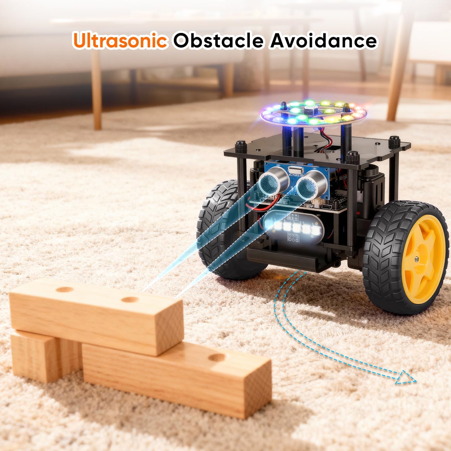 EggTailz Smart Robot Car Kit, STEM Toy for Kids 8-13