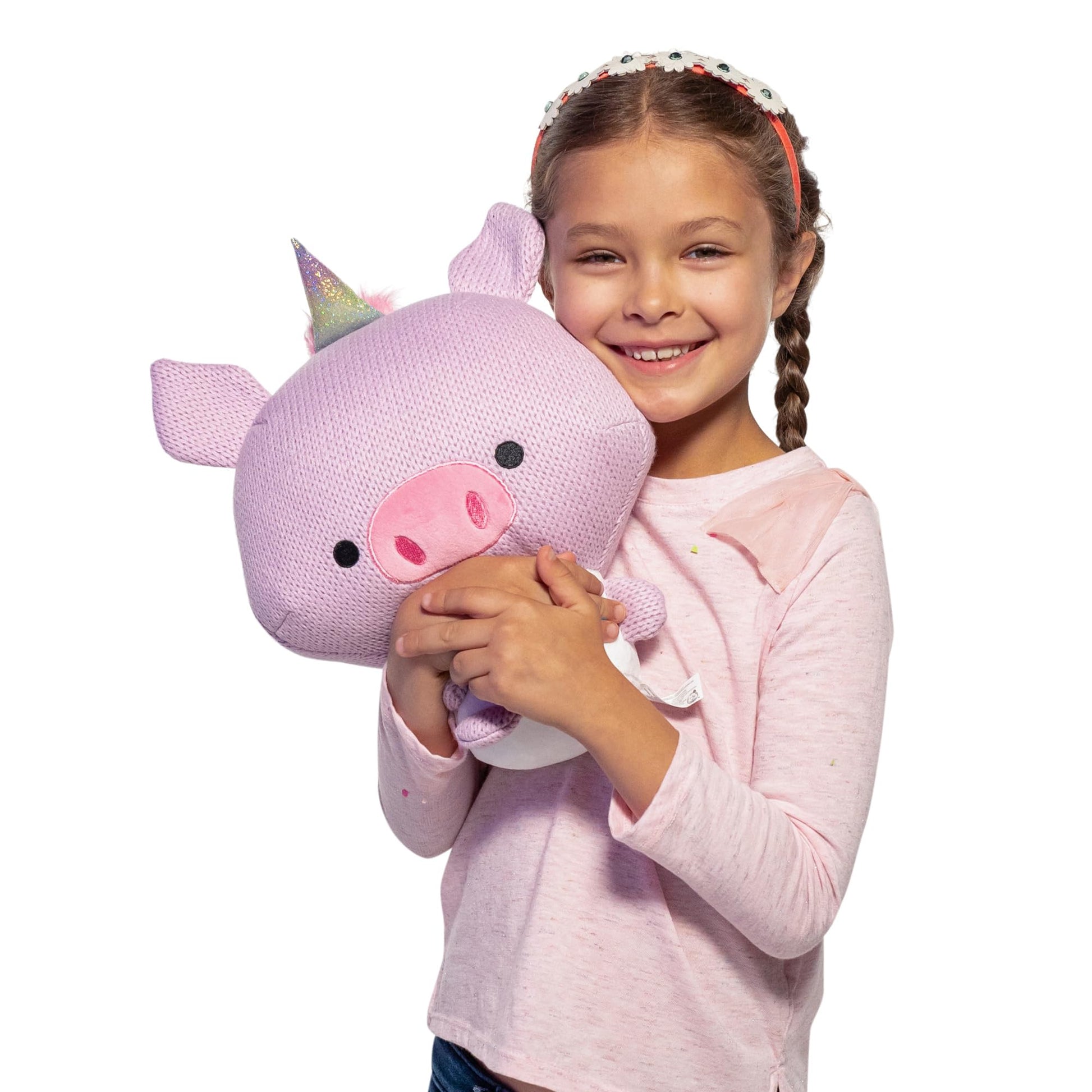 Ami Amis™ Jumbo Oinkie- Soft Cozy Crochet Plush, Adorably Cute Details, Extra Cuddly Size for Collection Enthusiasts