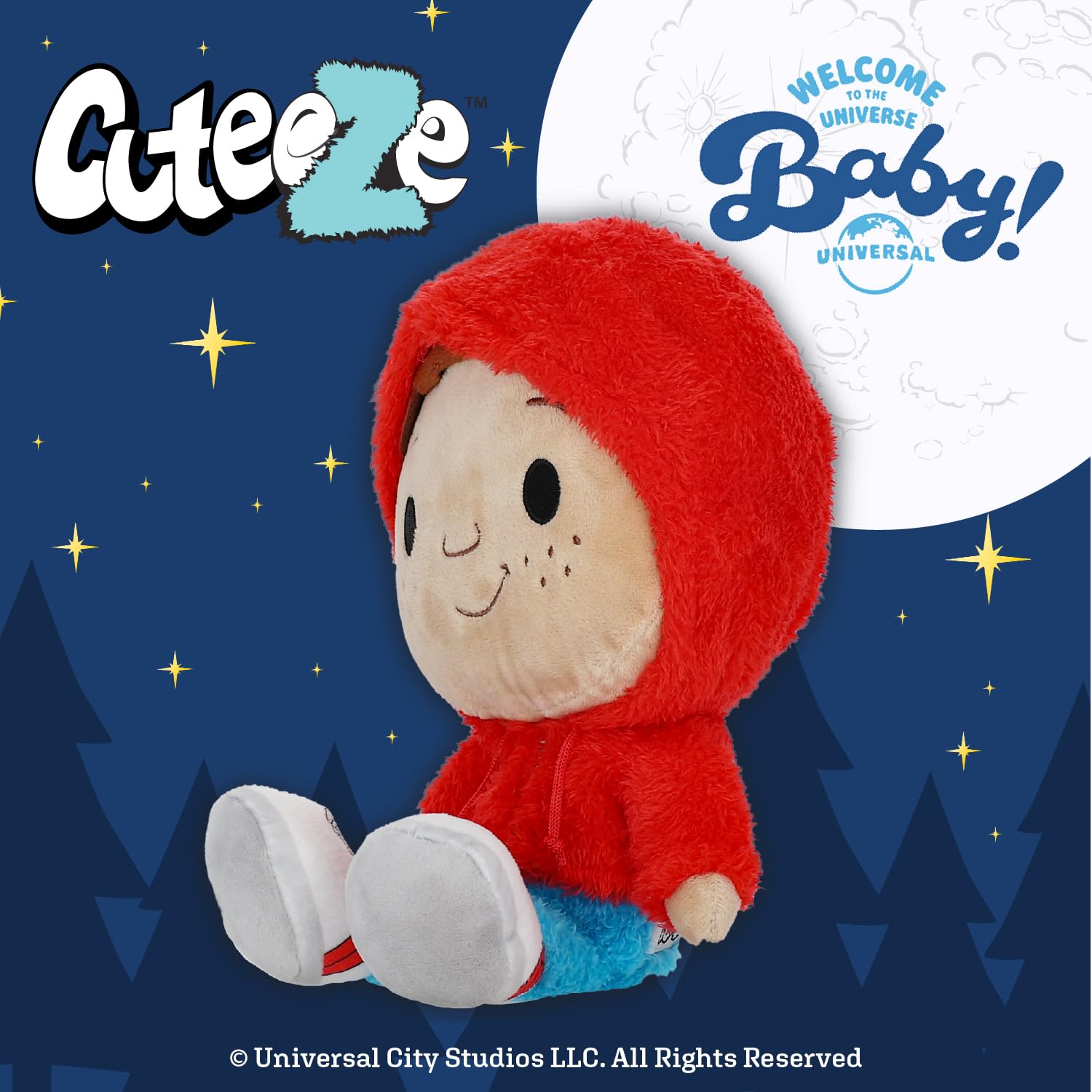ET Elliott Cuteeze Stuffed Plush Toy - 12 Inch Extra Soft Plushie - Crinkle Sound in Ears - Beans in The Body for Comforting Feel - Perfect Loveable