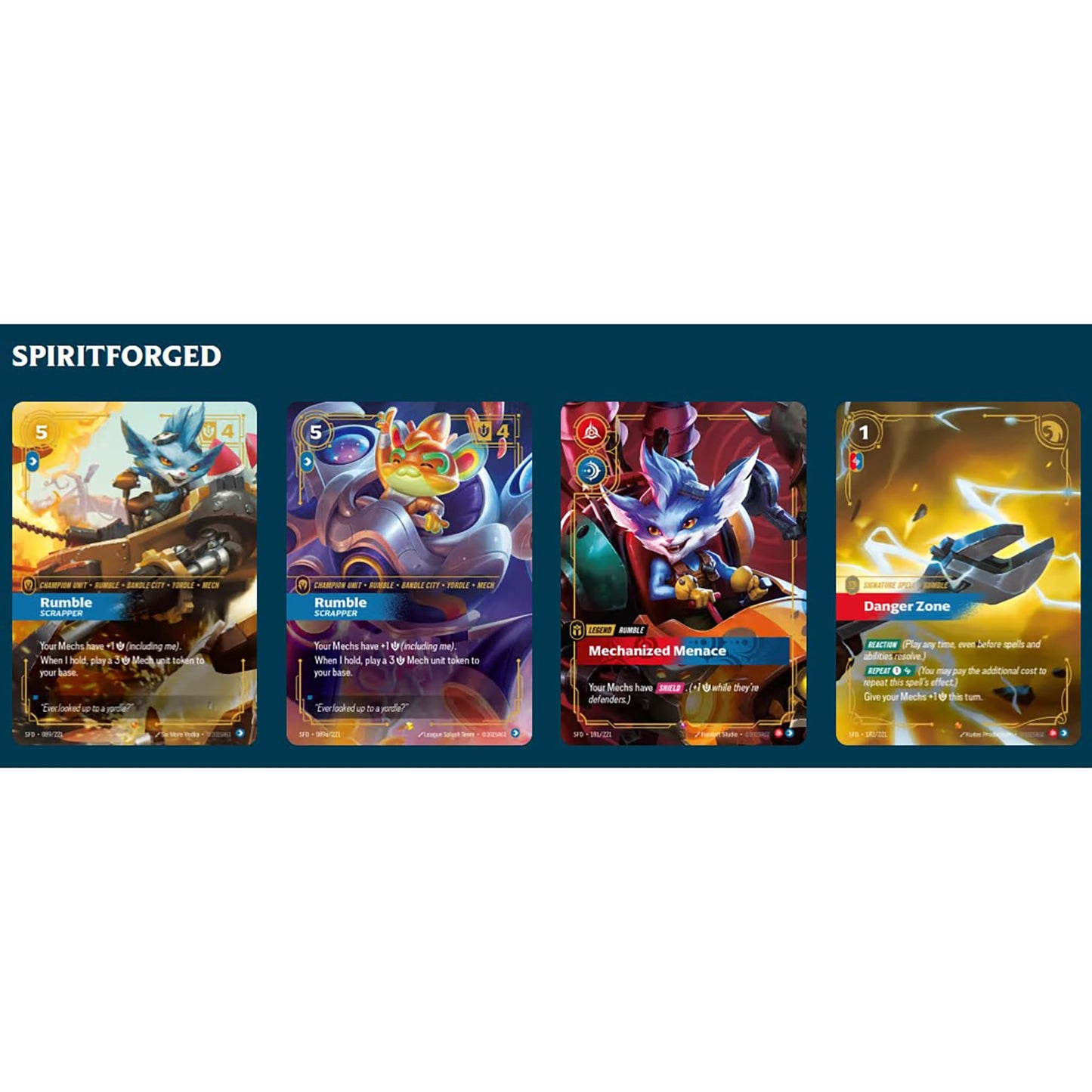 Riftbound: League of Legends TCG Spiritforged - Champion Deck: Rumble - Ready-to-Play Character, Trading Card Game, Deck-Building, Units & Spells