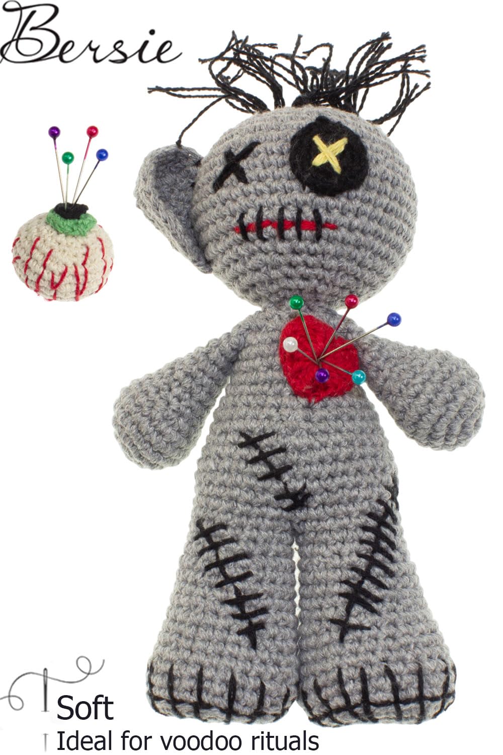 Bersie Handmade Voodoo Doll - Ashy