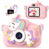 Kids Camera for Girls, HD Selfie Toddler Camera, Christmas Birthday Toys for Girls Age 3-12 Years, Kid Digital Camera with 32GB Card, Cute Princess