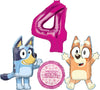 Bluey and Bingo Girl 4th Birthday Party Supplies Foil Balloons Decorations