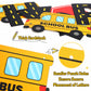 Faisichocalato DIY School Bus Happy Birthday Banner, Birthday Party Garland for Kids Yellow Bus Birthday Party Decorations, Back to School Banner