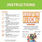 Skyler Imagination - What The Flock | A Hilarious Game of Words & Birds - Perfect for Word Enthusiasts and Bird Lovers Alike - Hours of Laughter