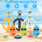 WUEURU 12 Pack Pool Diving Toys for Kids,Duck Pool Float Toys,Swimming Pool Diving Rings,Underwater Swimming Ring,Fun Outdoor Underwater Pool Games