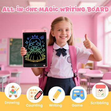 Glochin 20 Pack LCD Writing Tablet for Kids, Erasable and Reusable Toddler Doodle Board in 8.5 inch, Ideal Educational Drawing Pad for Learning Toy