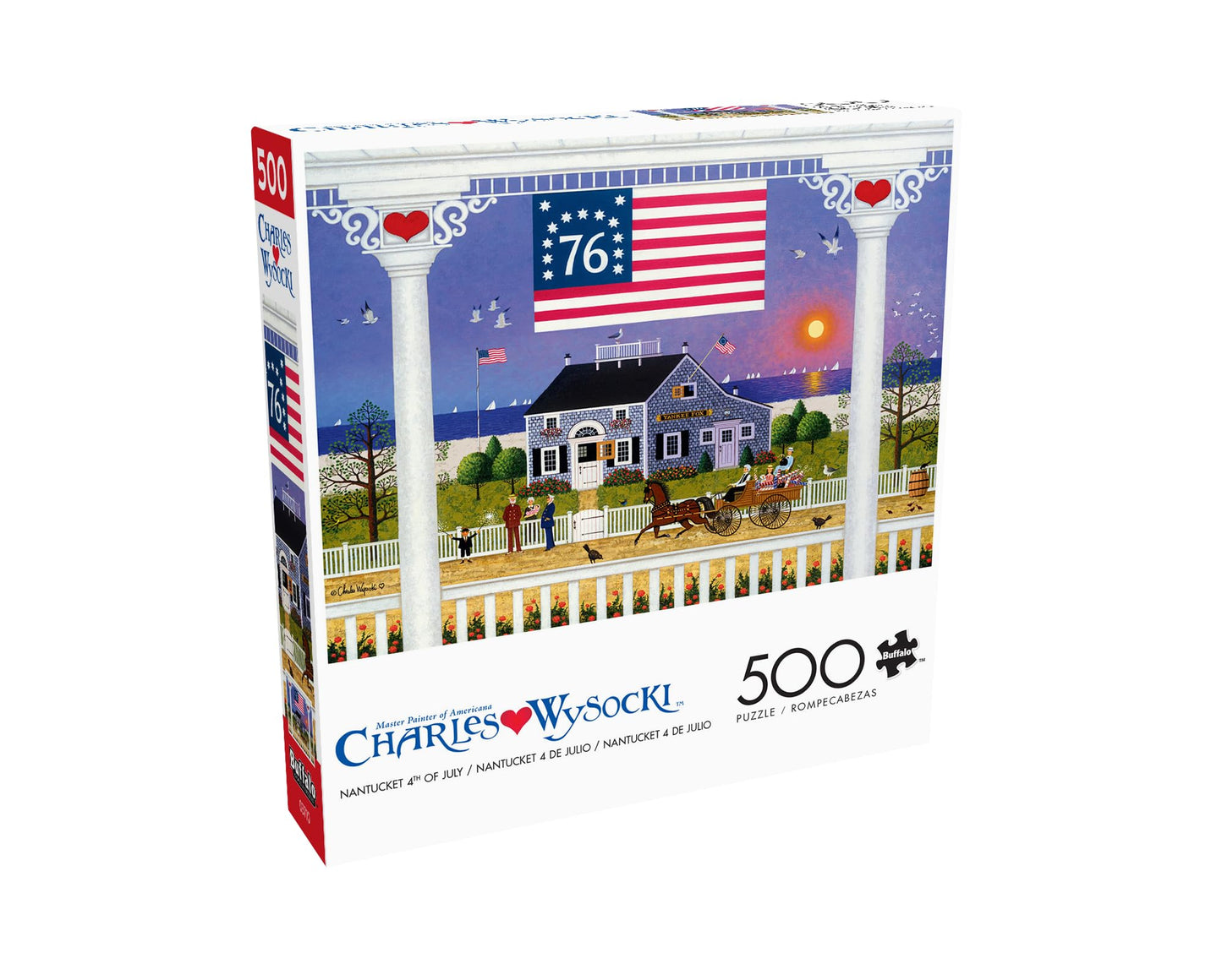 Buffalo Games - Charles Wysocki Nantucket 4th - 500 Piece Puzzle for Adults
