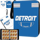 Football Card Binder with Sleeves 900 Pocket, Detroit Football Card Holder for Trading Cards Sports Card 3 Ring Binder Folder Collector Album Storage