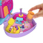 Polly Pocket Starring Shani Art Studio Compact, Micro Shani and Friend Dolls, 5 Reveals, 12 Accessories, Pop and Swap Feature, 4 and Up