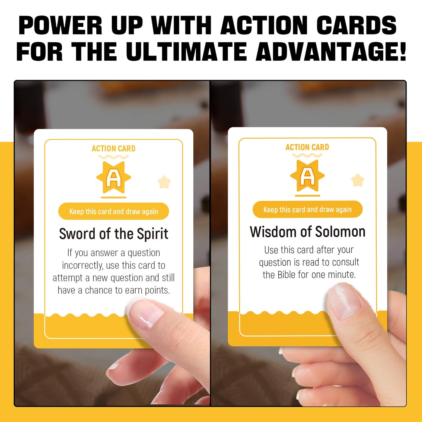HOLY QUEST, A Fun Bible Trivia Game, Extra Value 400 Cards Pack with 6 Engaging Categories, Perfect for Bible Study, Youth Groups and Church