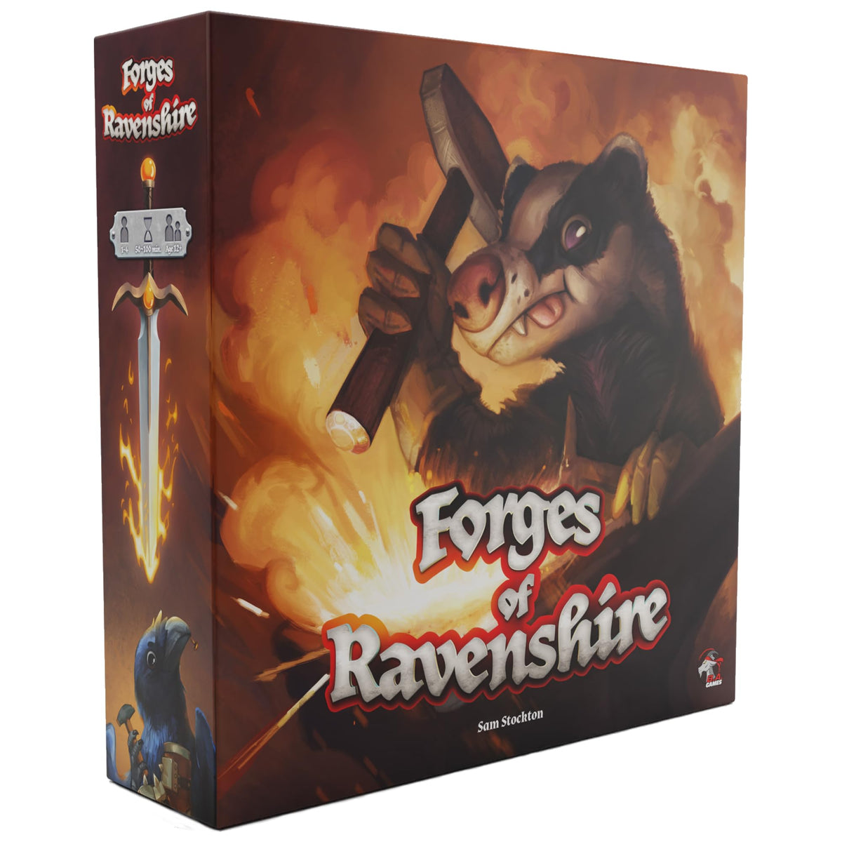 Forges of Ravenshire - Strategy Board Game of Fantasy Blacksmiths, 1-4 Players, Family, Adults, Kids Ages 12+, Dice Worker Placement, Engine Building