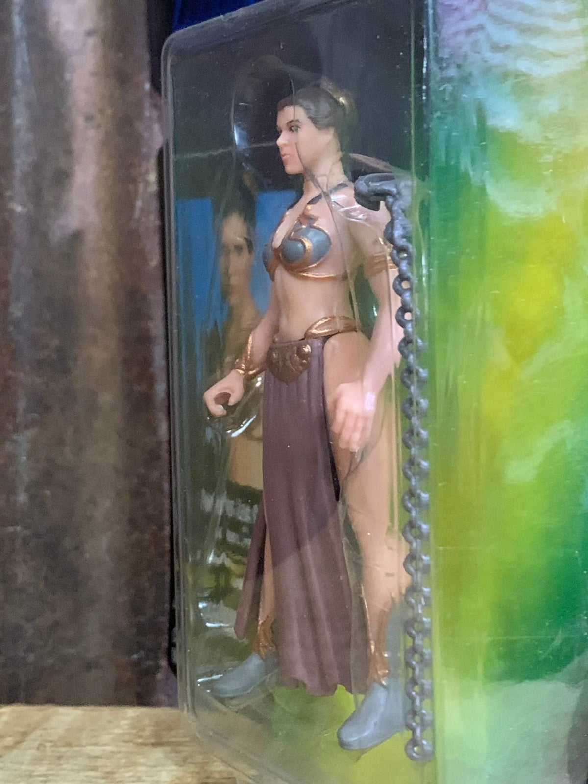 Star Wars the Power of the Force - Princess Leia Organa as Jabba's Prisoner Action Figure