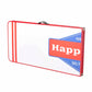 Happy Dad Portable Pong Table for Party, Tailgate Games, Folding Table for Indoor or Outdoor, Durable Scratch Proof Aluminum and Wood, Carrying