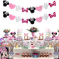 Minnie Themed Felt Garland Birthday Party Banner Decoration Supplies 2 article