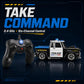 Remote Control Police Pickup Truck with Lights, Siren and USB Charging Toy