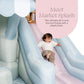 PLAYSMOL Market Splash Water Slide Bounce House, Inflatable Water Slide with Climbing Wall & Sprinkler, Features Market Counter for Pretend Play, Ages