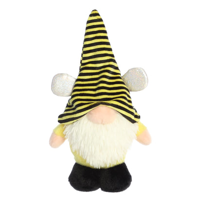 Aurora Vibrant Spring The Gnomlinis Bee Gnome Stuffed Animal - Decorative Charm - Endless Fun - Yellow 7.5 Inches