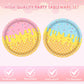 Ice Cream Birthday Party Decorations 40 Pcs Ice Cream Birthday Plates and Napkins Set,Disposable Summer Theme Tableware Kit Party Table Decorations
