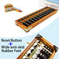 Vintage Style Wooden Abacus Soroban 13 Column(10.7 in) Math Professional Abacus for Adults Kids with Guide Handbook and Reset Button, Anti-Skid Rubber