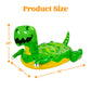 Sloosh 2-Pack Inflatable Dinosaur & Peacock Pool Floats Set, Fun Beach Floaties for Swim Party Decorations Toys, Inflatable Island, Summer Pool Raft