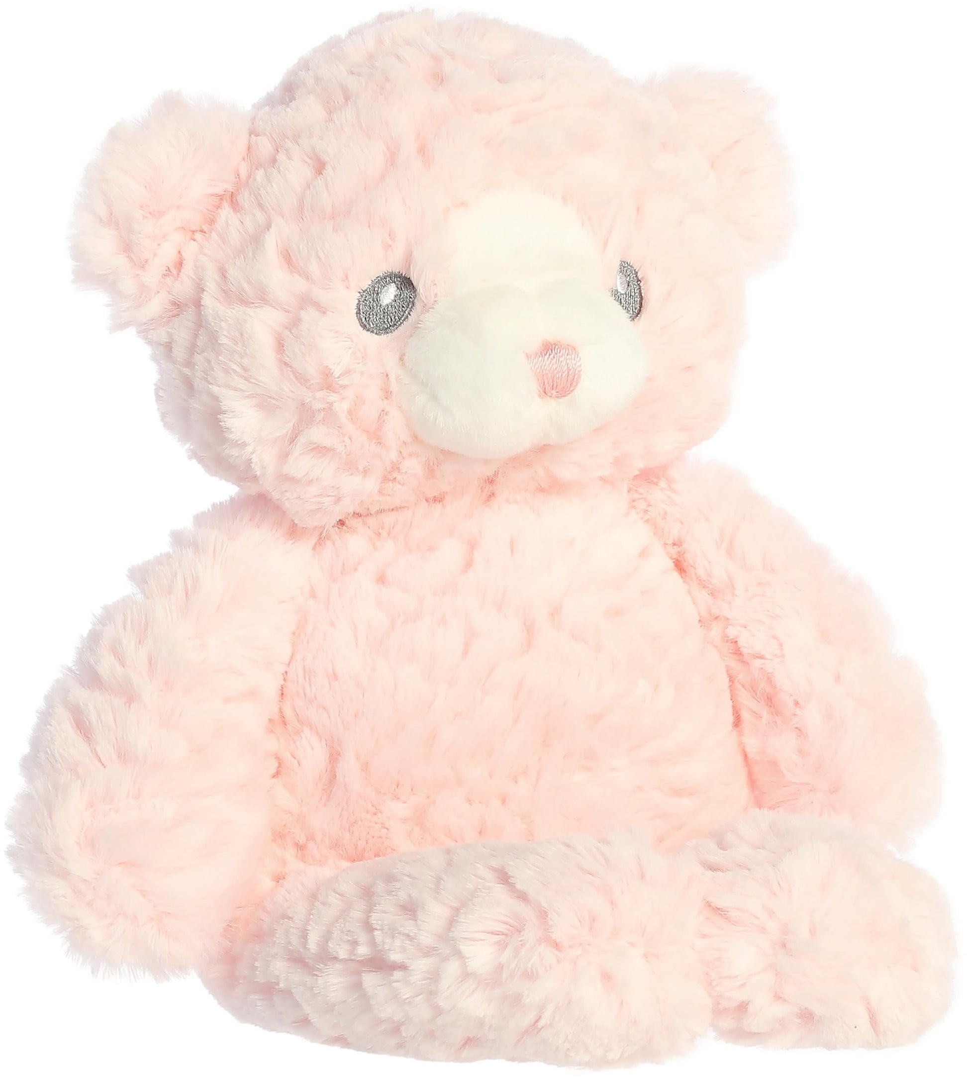 Aurora® Snuggly Huggy Bear™ Baby Stuffed Animal - Comforting Companion - Imaginative Play - Pink 9 Inches