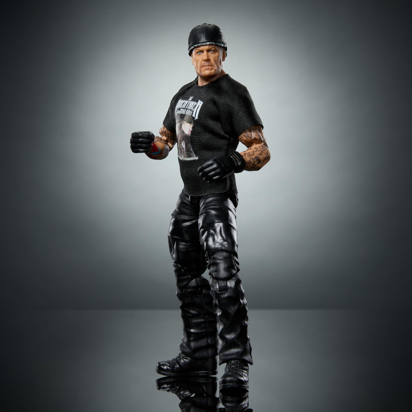 Mattel WWE Elite Action Figure & Accessories, Series #107 Undertaker 6-inch Collectible with 25 Articulation Points & Swappable Hands