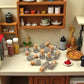 10Pcs Dollhouse Miniature Glass Jars, 1:12 Scale Food Container with Cork for Kitchen, Restaurant Accessories