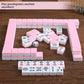 SiyphuNing Mini Mahjong Set ???? Waterproof Chinese Majiang 144 Melamine Tiles 0.94"(24MM) with Portable Travel Handbag Complete Mahjong Game Set Mah