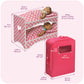 Badger Basket Double Doll Travel Case - Fits 18 Inch Dolls - Includes 2 Doll Beds, Blankets, Storage Compartments, Carry Handle - Lightweight Portable