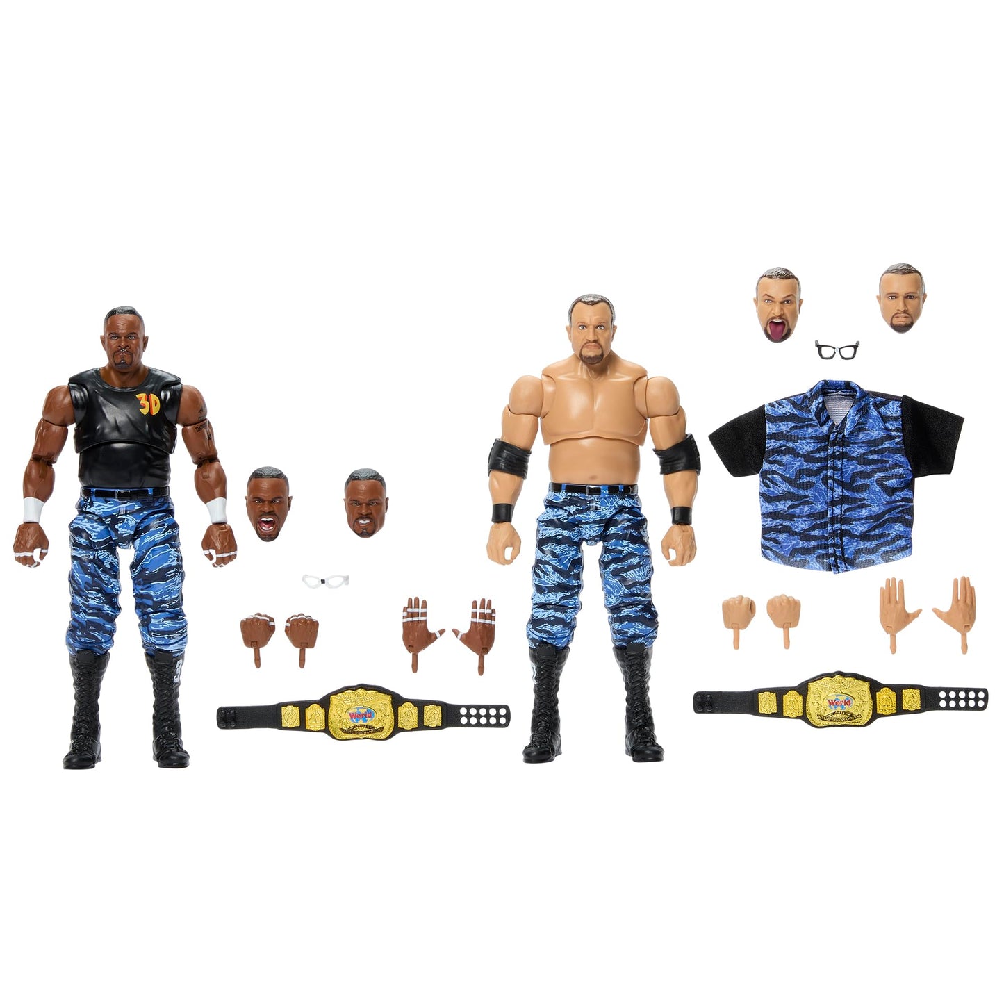 WWE Dudley Boyz (Blue Camo) Ultimate Edition 2-Pack Ringside Exclusive